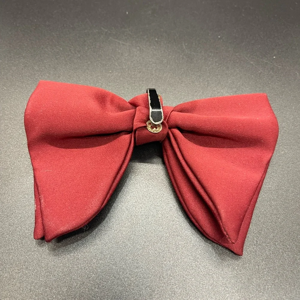 Burgundy Vintage Butterfly Bow Tie